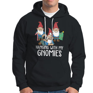 Hanging With My Gnomies Funny Christmas Garden Gnome Hoodie TS09 Sport Gray Printyourwear