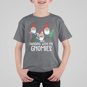 Hanging With My Gnomies Funny Christmas Garden Gnome T Shirt For Kid TS09 Printyourwear