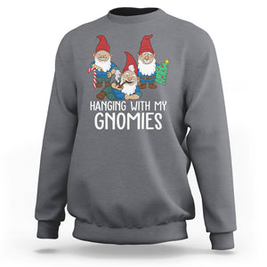 Hanging With My Gnomies Funny Christmas Garden Gnome Sweatshirt TS09 Printyourwear