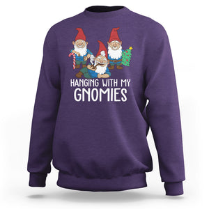 Hanging With My Gnomies Funny Christmas Garden Gnome Sweatshirt TS09 Printyourwear