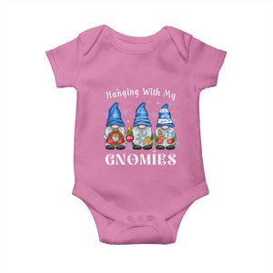 Hanging With My Gnomies Cute Xmas Gnome Baby Onesie TS09 Azalea Print Your Wear