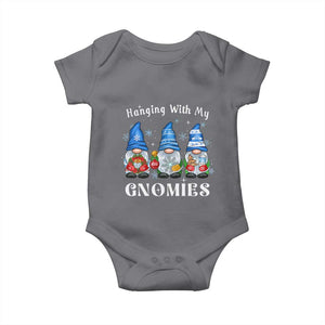 Hanging With My Gnomies Cute Xmas Gnome Baby Onesie TS09 Charcoal Print Your Wear