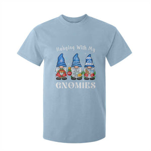 Hanging With My Gnomies Cute Xmas Gnome T Shirt For Kid TS09 Light Blue Print Your Wear