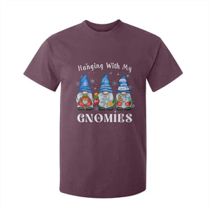 Hanging With My Gnomies Cute Xmas Gnome T Shirt For Kid TS09 Maroon Print Your Wear