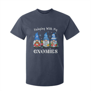 Hanging With My Gnomies Cute Xmas Gnome T Shirt For Kid TS09 Navy Print Your Wear