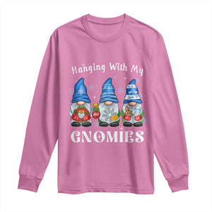 Hanging With My Gnomies Cute Xmas Gnome Long Sleeve Shirt TS09 Azalea Print Your Wear