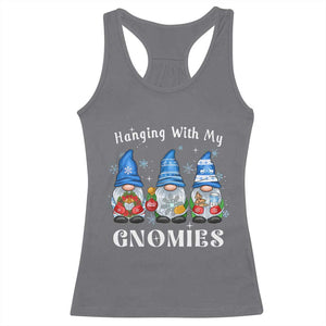 Hanging With My Gnomies Cute Xmas Gnome Racerback Tank Top TS09 Charcoal Print Your Wear