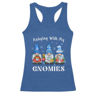 Hanging With My Gnomies Cute Xmas Gnome Racerback Tank Top TS09 Royal Blue Print Your Wear