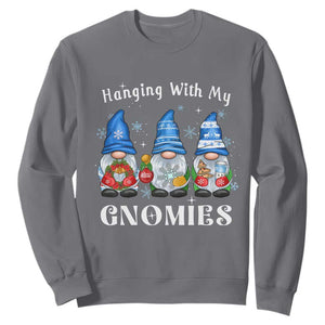 Hanging With My Gnomies Cute Xmas Gnome Sweatshirt TS09 Charcoal Print Your Wear