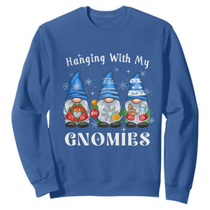 Hanging With My Gnomies Cute Xmas Gnome Sweatshirt TS09 Royal Blue Print Your Wear