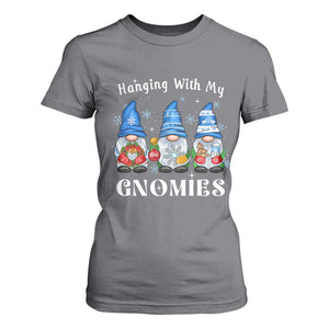 Hanging With My Gnomies Cute Xmas Gnome T Shirt For Women TS09 Charcoal Print Your Wear