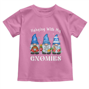 Hanging With My Gnomies Cute Xmas Gnome Toddler T Shirt TS09 Azalea Print Your Wear