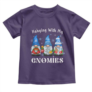 Hanging With My Gnomies Cute Xmas Gnome Toddler T Shirt TS09 Purple Print Your Wear