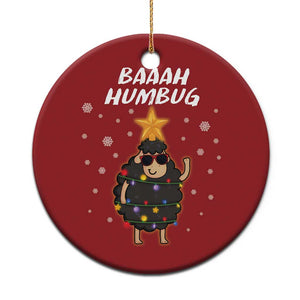 Funny Xmas Christmas Ornament Baaah Humbug Black Sheep Christmas Tree TS09 Print Your Wear