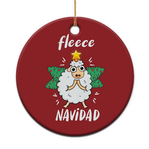 Funny Xmas Christmas Ornament Fleece Navidad Cute Sheep Christmas Tree TS09 Print Your Wear