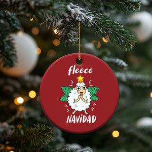 Funny Xmas Christmas Ornament Fleece Navidad Cute Sheep Christmas Tree TS09 Print Your Wear