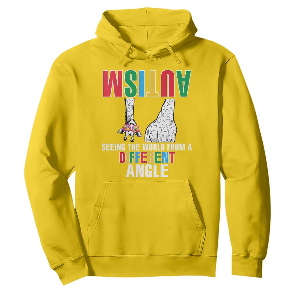 Giraffe Autism Seeing World Different Angle Hoodie TS09 Daisy Printyourwear