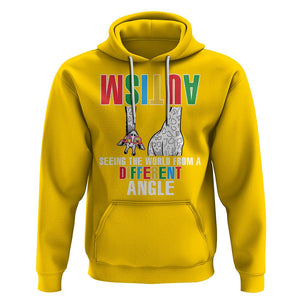 Giraffe Autism Seeing World Different Angle Hoodie TS09 Daisy Printyourwear