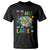 Autism Awareness T Shirt See The Able Not The Label Puzzle Sea Turtle TS09 Black Printyourwear