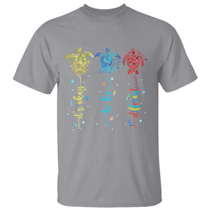 Autism Awareness T Shirt It's Ok To Be Different Sea Turtle TS09 Sport Gray Printyourwear