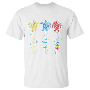 Autism Awareness T Shirt It's Ok To Be Different Sea Turtle TS09 White Printyourwear