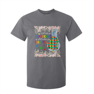 Autism Awareness T Shirt For Kid What Makes You Different Is What Makes You Beautiful Autistic Elephant Mom TS09 Charcoal Print Your Wear