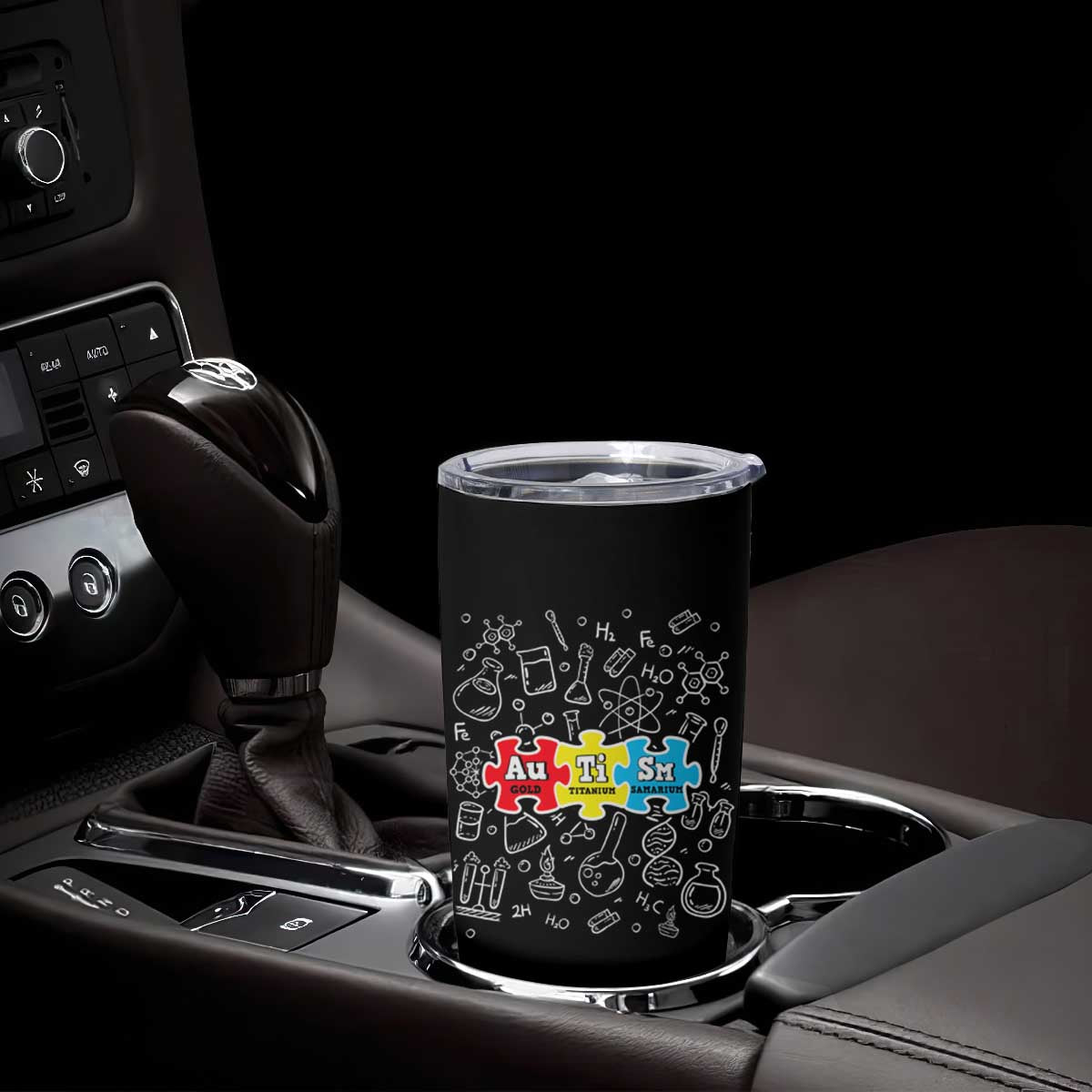 Autism Awareness Puzzle Periodic Table Autistic Tumbler Cup TS09 Print Your Wear