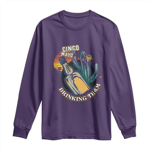 Cinco De Mayo Drinking Team Funny Mexican Party Long Sleeve Shirt TS09 Purple Print Your Wear