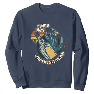 Cinco De Mayo Drinking Team Funny Mexican Party Sweatshirt TS09 Navy Print Your Wear