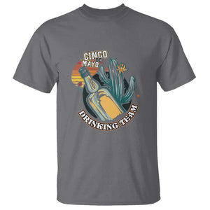 Cinco De Mayo Drinking Team Funny Mexican Party T Shirt TS09 Charcoal Print Your Wear