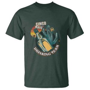 Cinco De Mayo Drinking Team Funny Mexican Party T Shirt TS09 Dark Forest Green Print Your Wear