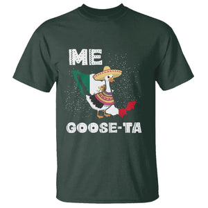 Me Goose Ta Mexican Funny Spanish Pun T Shirt TS09 Dark Forest Green Printyourwear