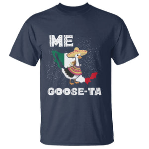 Me Goose Ta Mexican Funny Spanish Pun T Shirt TS09 Navy Printyourwear