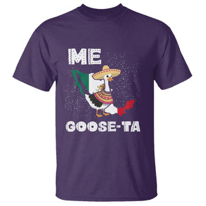 Me Goose Ta Mexican Funny Spanish Pun T Shirt TS09 Purple Printyourwear