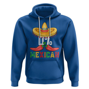 Funny Cinco De Mayo Hoodie 0% Mexican Fiesta Sombrero TS09 Royal Blue Printyourwear