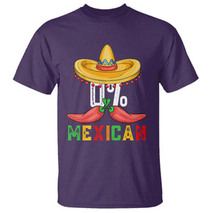 Funny Cinco De Mayo T Shirt 0% Mexican Fiesta Sombrero TS09 Purple Printyourwear