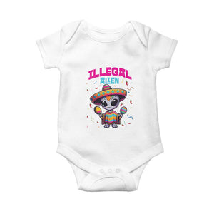 Funny Mexican Illegal Alien Cinco De Mayo Baby Onesie TS09 White Print Your Wear