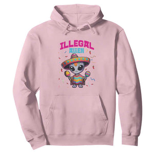 Funny Mexican Illegal Alien Cinco De Mayo Hoodie TS09 Light Pink Print Your Wear