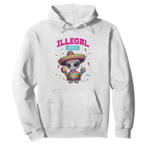 Funny Mexican Illegal Alien Cinco De Mayo Hoodie TS09 White Print Your Wear