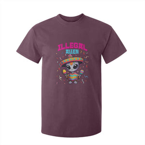 Funny Mexican Illegal Alien Cinco De Mayo T Shirt For Kid TS09 Maroon Print Your Wear