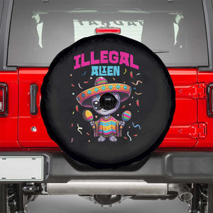 Funny Mexican Illegal Alien Cinco De Mayo Spare Tire Cover TS09 Black Print Your Wear