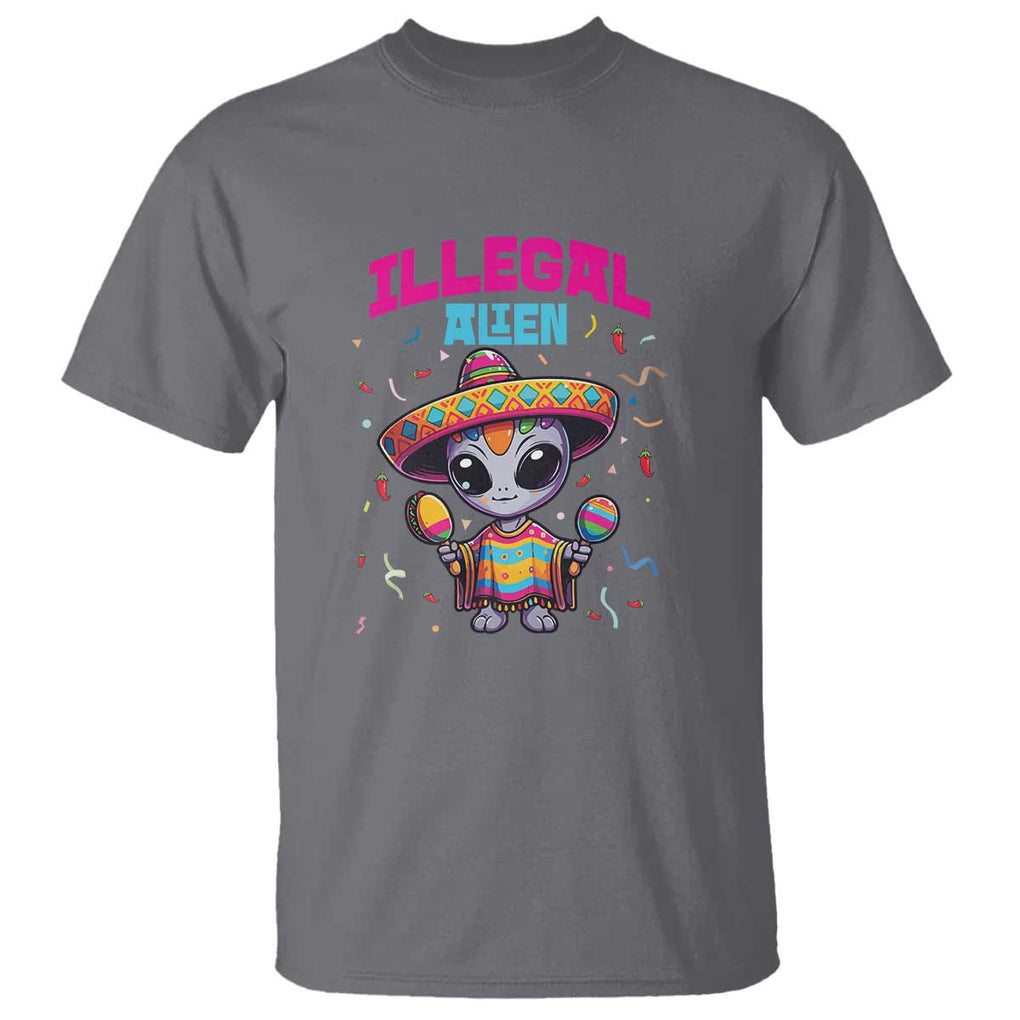 Funny Mexican Illegal Alien Cinco De Mayo T Shirt TS09 Charcoal Print Your Wear