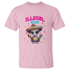 Funny Mexican Illegal Alien Cinco De Mayo T Shirt TS09 Light Pink Print Your Wear