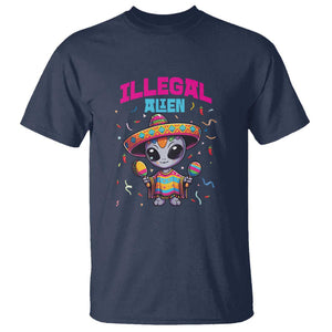 Funny Mexican Illegal Alien Cinco De Mayo T Shirt TS09 Navy Print Your Wear