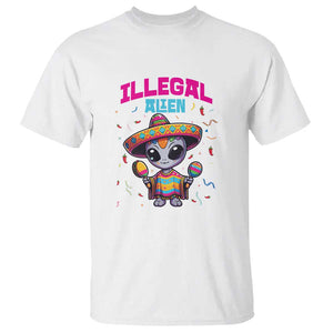 Funny Mexican Illegal Alien Cinco De Mayo T Shirt TS09 White Print Your Wear