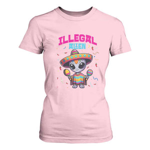 Funny Mexican Illegal Alien Cinco De Mayo T Shirt For Women TS09 Light Pink Print Your Wear