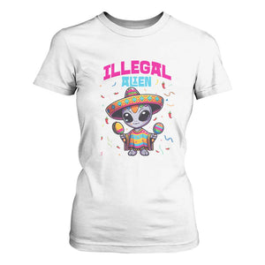 Funny Mexican Illegal Alien Cinco De Mayo T Shirt For Women TS09 White Print Your Wear