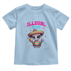 Funny Mexican Illegal Alien Cinco De Mayo Toddler T Shirt TS09 Light Blue Print Your Wear