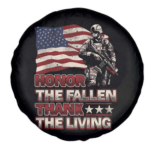 Veteran Spare Tire Cover Honor The Fallen Thank The Living Memorial Day TS09 Print Your Wear