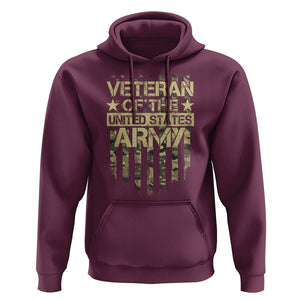 Veteran Of The United States Army Hoodie TS09 Maroon Print Your Wear